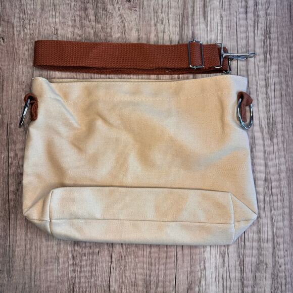 Boho Canvas Crossbody Purse Smiley Face Bag Bag NEW FAST SHIP Travel Bag - Picture 4 of 5